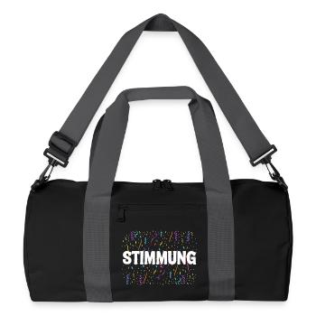 MOOD – Confetti Carnival Carnival Shirt - Recycled Duffel Bag - black/graphite grey - Front