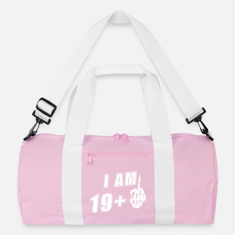 Ich bin19 Plus Mittelfinger Lustiges 20.Geburtstag Recycelte Duffel Bag
