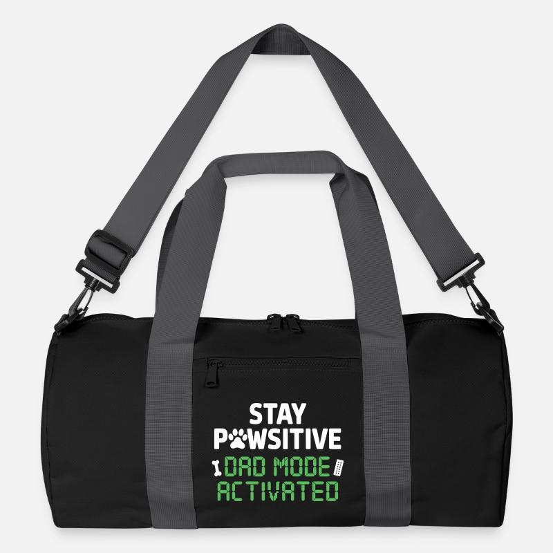  Stay Pawsitive Dad Mode Activated Lustiger Recycelte Duffel Bag