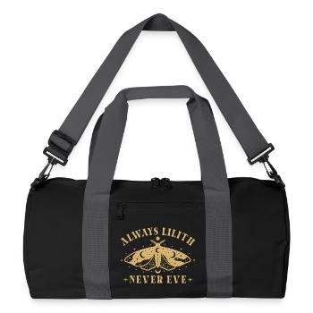 Feminist Always Lilith Never Eve Statement - Recycled Duffel Bag - black/graphite grey - Front