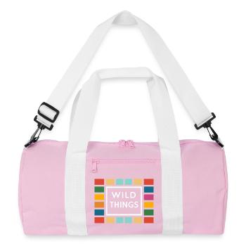 Wild Things cadres colorés - Sac de sport recyclé - rose/blanc - Devant