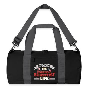 Rockin The Forensic Scientist Life Everyday Life - Recycled Duffel Bag - black/graphite grey - Front