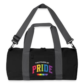 LGBT Pride Month - The Power of Pride - Recycled Duffel Bag - black/graphite grey - Front