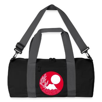 Mont fuji manga - Sac de sport recyclé - noir/gris graphite - Devant