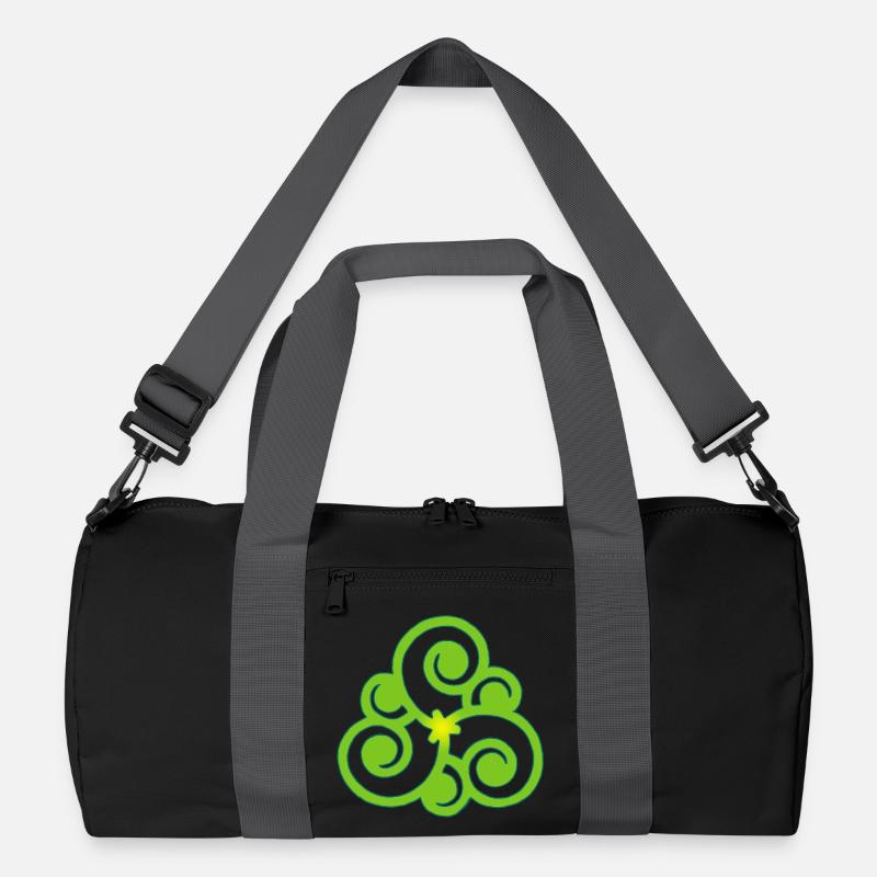 Celtic flower and nature Recycled Duffel Bag