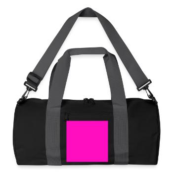 Pink Background Texture Customize Template - Recycled Duffel Bag - black/graphite grey - Front