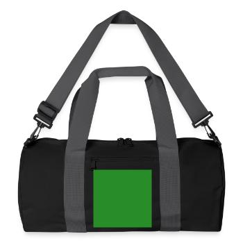 grüner Hintergrund Textur Vorlage personalisieren - Recycelte Duffel Bag - Schwarz/Graphitgrau - Vorne