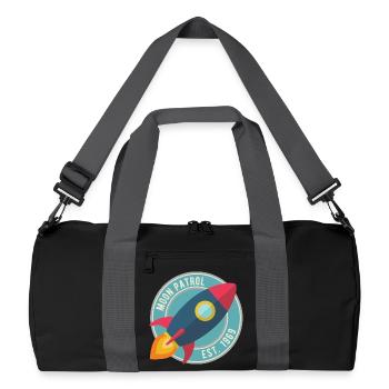 Rakete Moon Patrol Rocket - Recycled Duffel Bag - black/graphite grey - Front