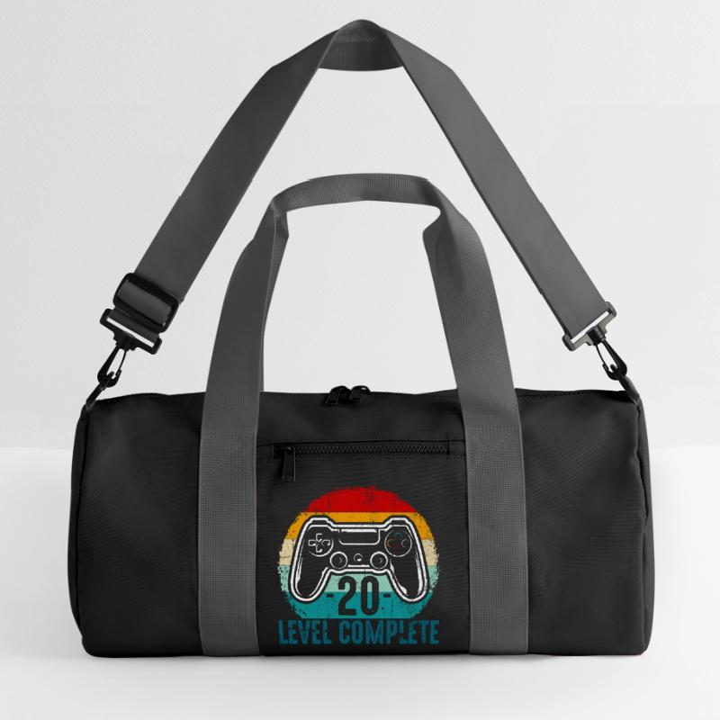 Retro-Controller-Level abgeschlossen Recycelte Duffel Bag