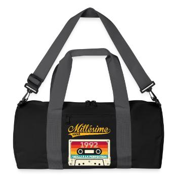 Millésime 1992 Cadeau 31 Ans Anniversaire Humour - Sac de sport recyclé - noir/gris graphite - Devant