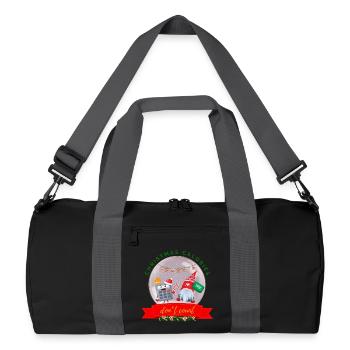 Christmas Calories Don't Count Cookies Calculator - Recycled Duffel Bag - black/graphite grey - Front