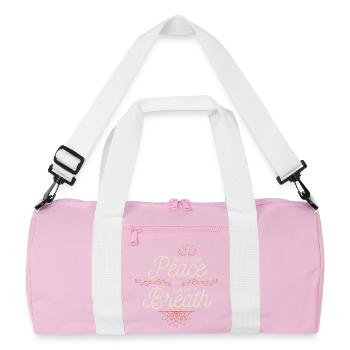 La paix à chaque souffle - Sac de sport recyclé - rose/blanc - Devant