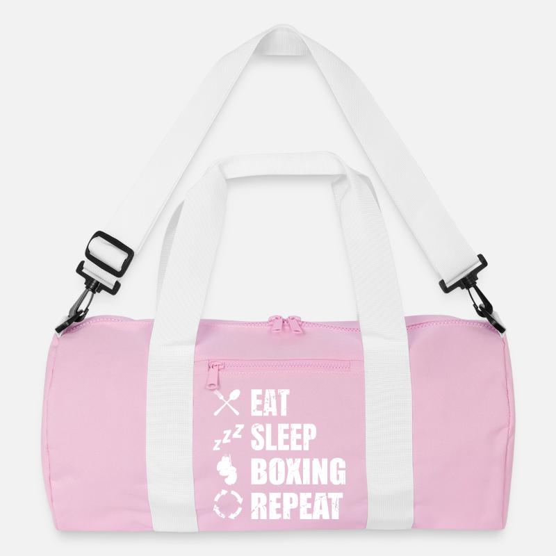 Eat Sleep Boxing Repeat Recycelte Duffel Bag