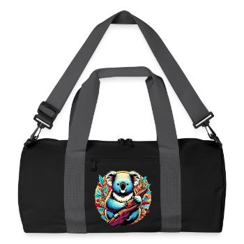 Koala - Recycelte Duffel Bag - Schwarz/Graphitgrau - Vorne