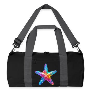 Étoile de mer - Sac de sport recyclé - noir/gris graphite - Devant