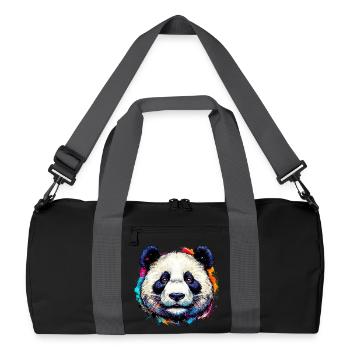 Panda - Recycled Duffel Bag - black/graphite grey - Front