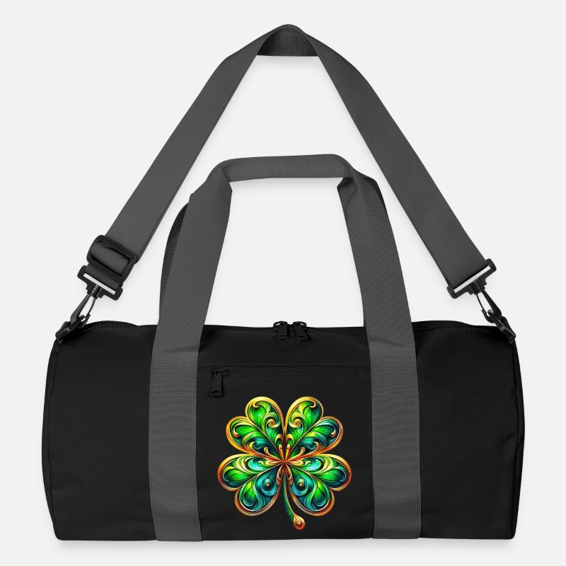 Vierblättriges Kleeblatt Recycelte Duffel Bag
