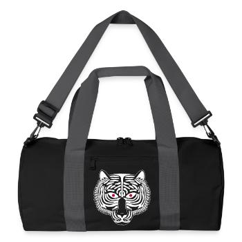 White Tiger - Recycled Duffel Bag - black/graphite grey - Front