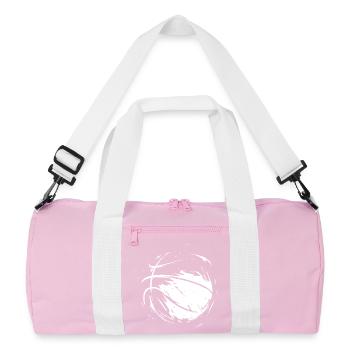 Croquis de basket-ball - Sac de sport recyclé - rose/blanc - Devant