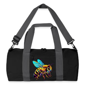 Bee - Recycled Duffel Bag - black/graphite grey - Front