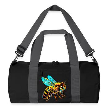 Bee - Recycled Duffel Bag - black/graphite grey - Front