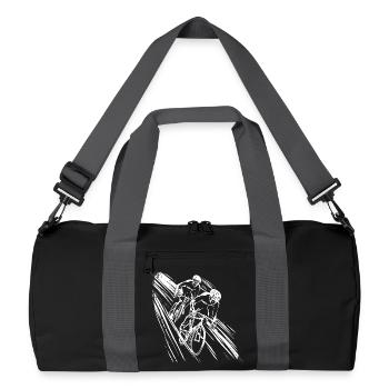 Cyclists Graphic - Recycled Duffel Bag - black/graphite grey - Front