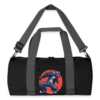 Breakdancing - Recycled Duffel Bag - black/graphite grey - Front