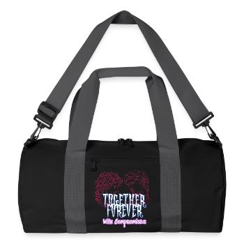 Love and compromise - Romantic collection for couples - Recycled Duffel Bag - black/graphite grey - Front