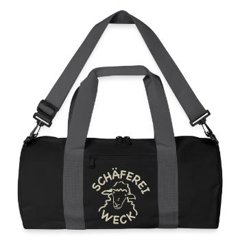 Schaeferei Weck Logo - Recycled Duffel Bag - black/graphite grey - Front