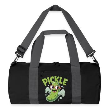 Personnage de dessin animé de cornichon drôle - Sac de sport recyclé - noir/gris graphite - Devant