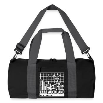 Chemise de voyage Auckland Nouvelle-Zélande - Sac de sport recyclé - noir/gris graphite - Devant