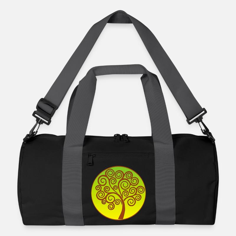 Spiralförmiger Baum des Lebens Recycelte Duffel Bag