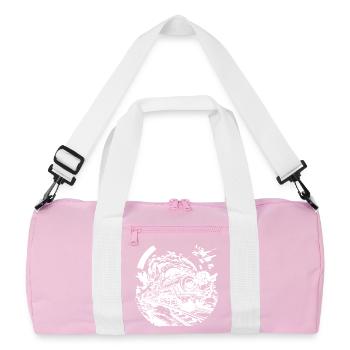 Croquis ferroviaire - Sac de sport recyclé - rose/blanc - Devant