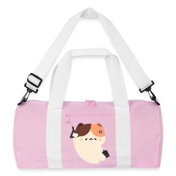 Chat fatigué Commute - Sac de sport recyclé - rose/blanc - Devant