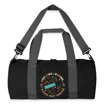 Adulting Loading Party - Recycled Duffel Bag - black/graphite grey - Front
