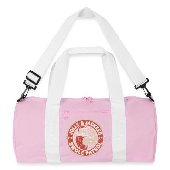 Jolly And Jacked Swole Patrol Weihnachts-Workout - Recycelte Duffel Bag - Rosa/Weiß - Vorne