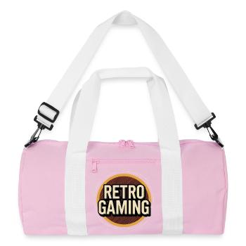 Jeux rétro - Sac de sport recyclé - rose/blanc - Devant