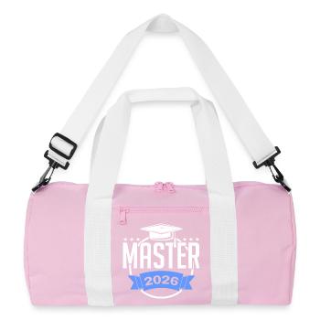 Le master a été obtenu lors de la cérémonie de remise des diplômes en 2026 - Sac de sport recyclé - rose/blanc - Devant