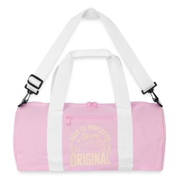 February 1994 – Legend of the Peaks and Mountains - Recycled Duffel Bag - pink/white - Front