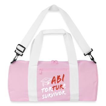 Abi Torture Survivor - Es war eine Folter - Recycled Duffel Bag - pink/white - Front