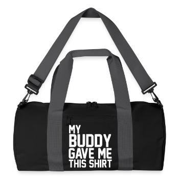Professional Painter Retro Sunset Silhouette - Recycelte Duffel Bag - Schwarz/Graphitgrau - Vorne