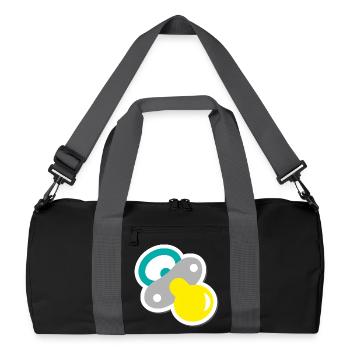 Pacifier - Recycled Duffel Bag - black/graphite grey - Front