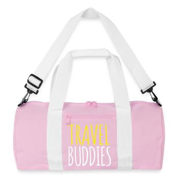 Travel Buddies - Recycled Duffel Bag - pink/white - Front