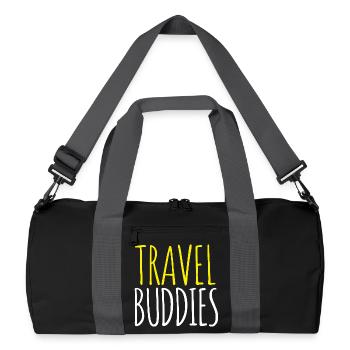 Compagnons de voyage - Sac de sport recyclé - noir/gris graphite - Devant