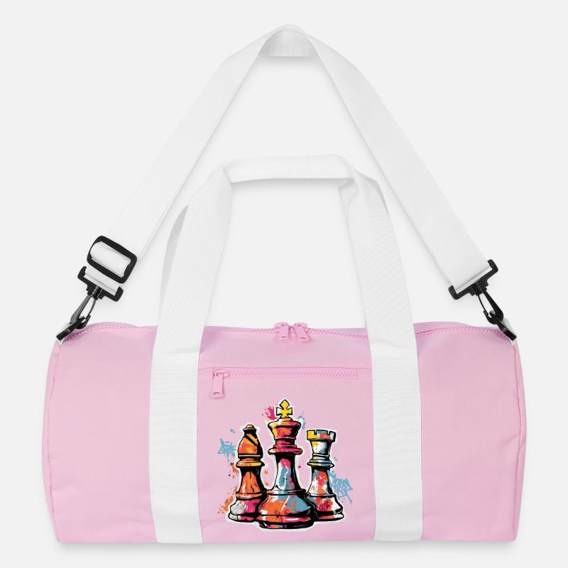 Chess Graffiti Figures Design for Men Gift Recycled Duffel Bag