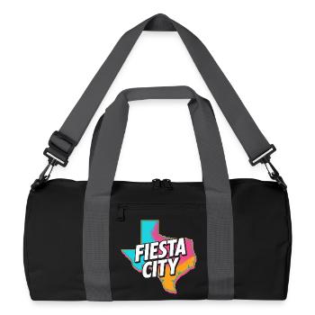 Fiesta City Neon Texas - Sac de sport recyclé - noir/gris graphite - Devant