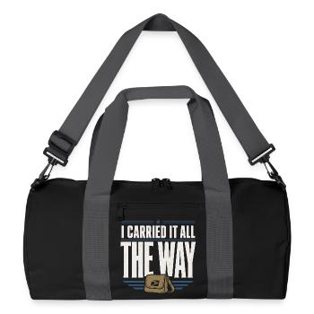 Postbote Im Ruhestand Postbote Im Ruhestand - Recycelte Duffel Bag - Schwarz/Graphitgrau - Vorne