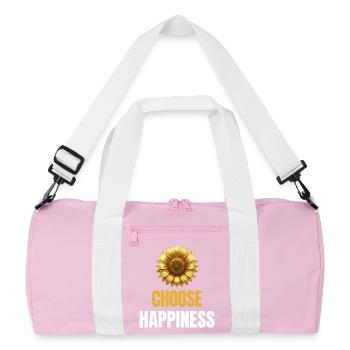 Choisissez le bonheur Tournesol Motivation - Sac de sport recyclé - rose/blanc - Devant