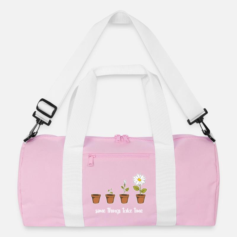 Zeit (dunkel) Recycelte Duffel Bag