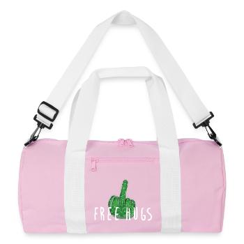 Câlins gratuits - Cactus, Majeur - Sac de sport recyclé - rose/blanc - Devant
